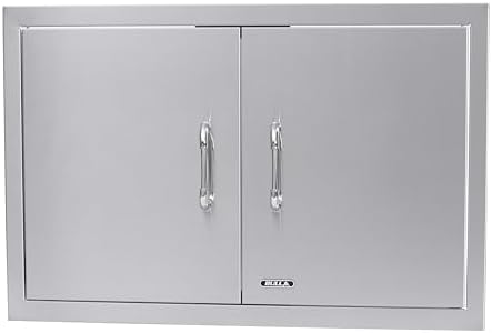 Bull Outdoor Products Premium Outdoor Kitchen Bundle – Angus 75,000 BTU Built-In Grill Head, Double Drawer with Reveal, 38" Double Doors, Single Side Burner, 304 Stainless Steel – NG - Image 4