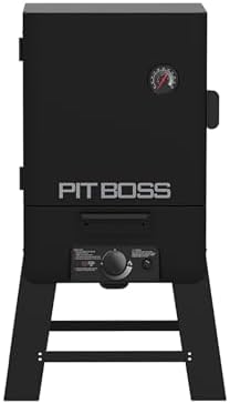 Pit Boss 3-Series Electric Vertical Smoker with Analog Controller and Wood Chip Tray, 880-Sq. In. 4-Rack Cooking Space, 100°F to 300°F Temperature Range, Black by PitBoss%C2%AEGrills