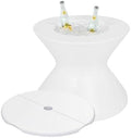 Ledge Lounger Pool Side Table, Ice Bin with Umbrella Hole & Lid by LedgeLounger