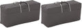 Classic Accessories Ravenna Water-Resistant 45.5 Inch Patio Cushion and Cover Storage Bag, Patio Furniture Covers (Pack of 2) by ClassicAccessories