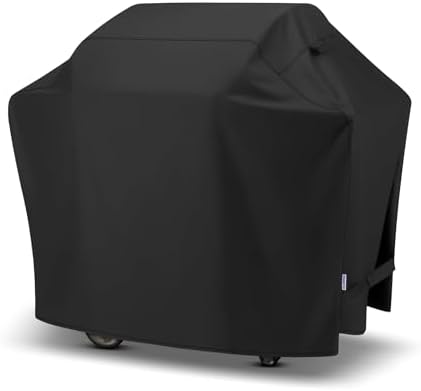SunPatio 55 Inch Grill Cover for Outdoor Grill Heavy Duty Waterproof, Black by SunPatio