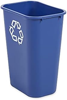 Rubbermaid Commercial Products Wastebasket, Blue Recycle, 10.25-Gallon - Image 4