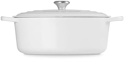 Le Creuset Enameled Cast Iron Oval Dutch Oven, 8 qt., White - Image 4