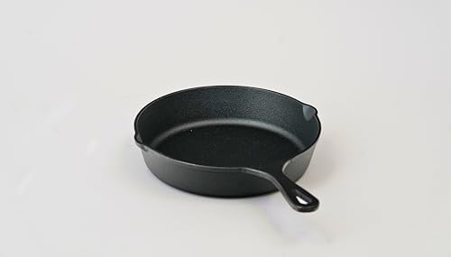 Cast Iron， Pre-Seasoned Skillet 5pcs Set, Including 3", 5", 8", 9" and 12" - Image 5