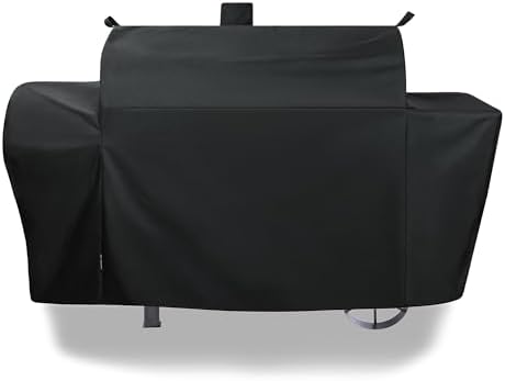 Suphomeware Waterproof Grill Cover for Oklahoma Joe's Longhorn Combo Grill, Heavy Duty Oklahoma Joe's Longhorn Combo Charcoal Gas Smoker Grill Cover by SUPHOMEWARE