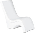 Step2 Vero Pool Chair, Fade-Resistant, Waterproof Patio Furniture for Sun Shelf, Use in Pools up to 15-Inches of Water, Weighted, 43"D x 23"W x 37"H, Resin, White by Unknown