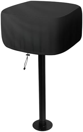 Heavy Duty 600D Park Style Grill Cover, Waterproof Outdoor BBQ Cover for Rectangular Table Top Grills, Upgraded Rip-Proof Oxford Fabric with Seam Tape (Fits up to 24.4"x23.6"x19.7") by Bonnary