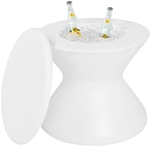 Ledge Lounger Pool Side Table, Ice Bin in Pool Table with Lid by LedgeLounger