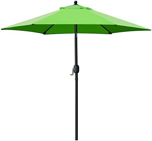 Sunnyglade 7.5' Patio Umbrella Outdoor Tilt Umbrella Crank Grass Green by Sunnyglade