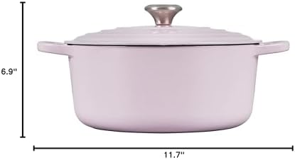Le Creuset Enameled Cast Iron Round Dutch Oven, 7.25 qt., Shallot - Image 5