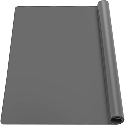 Ewen 27.6x19.5in 2mm Silicone Mats for Kitchen Counter, Thick Heat Resistant Silicone Baking Mat Placemat, Large Glass Top Stove Cover Countertop Protector Pad for Pastry Air Fryer Coffee Maker Art by Ewen