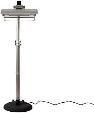Fire Sense 02117 Telescoping Offset Pole Mounted Infrared Patio Heater With Wheels 1500 Watt Indoor Outdoor Powder Coated Steel Tip over Protection System Cover Included - Stainless Steel - Image 3