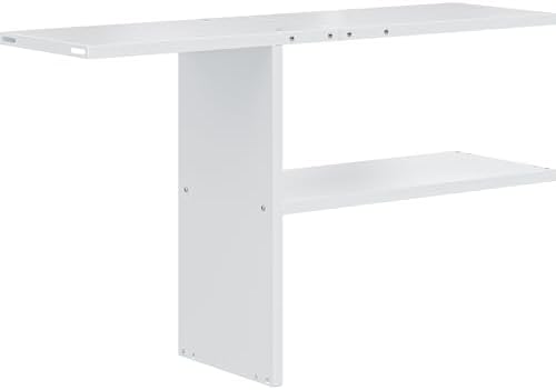 YITAHOME 30cuft Horizontal Storage Shed Shelf, Weatherproof Metal Shelf for 30 cu ft Tool Cabinet, Ideal for Outdoor Use, Easy Assembly,45.6" L X 13.2" W X 29.2" H, White by YITAHOME