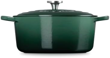 Le Creuset Enameled Cast Iron Round Dutch Oven, 9 qt., Artichaut/Crucible - Image 4