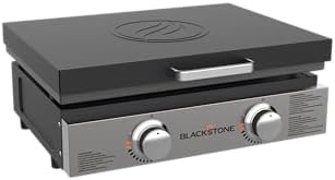 Blackstone 1666 22” Omnivore Original Tabletop Griddle with Hard Cover, Powder Coated Steel, Black - Image 2