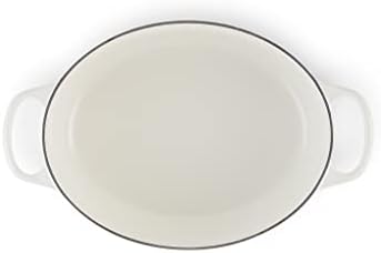 Le Creuset Enameled Cast Iron Oval Dutch Oven, 5 qt, White - Image 3