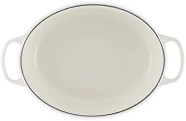Le Creuset Enameled Cast Iron Oval Dutch Oven, 6.75 qt., White - Image 3