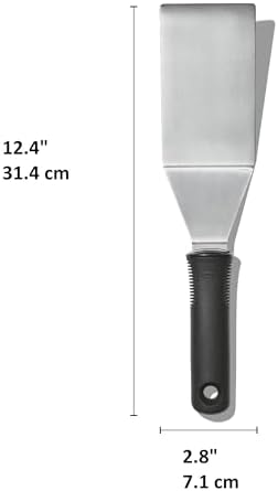 OXO Good Grips Restaurant Turner, Stainless Steel Metal Spatula - Image 6