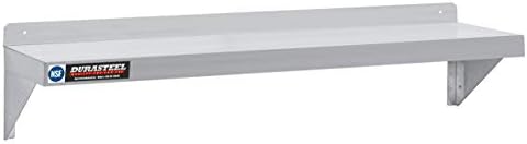 DuraSteel Stainless Steel Wall Shelf - 48" Wide x 12" Deep Commercial Grade - NSF Certified - Industrial Appliance Equipment (Restaurant, Bar, Home, Kitchen, Laundry, Garage and Utility Room) - Image 4