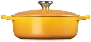 Le Creuset Enameled Cast Iron Round Wide Dutch Oven, 3.5 qt., Nectar - Image 4