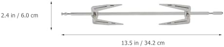 Stainless Steel Air Fryer Forks for Bbq, Rotisserie Chicken, and Home Cooking - 13.46 Inch Skewers for Grilling Metal Cooking Utensil Set - Image 2