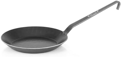 Petromax Wrought Iron Skillet, Long Handle Pan Conducts Heat Evenly, Indoor/Outdoor Camping Cookware for Campfire or Home Kitchen Use, Stove to Table Serveware by Petromax