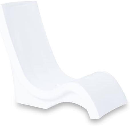Step2 Vero Pool Chair, Fade-Resistant, Waterproof Patio Furniture for Sun Shelf, Use in Pools up to 9-Inches of Water, Weighted, White by Unknown