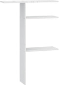YITAHOME 60cuft Vertical Storage Shed Shelf, Weatherproof Metal Shelf for 60 cu ft Tool Cabinet, Ideal for Outdoor Use, Easy Assembly,45.6" L X 13.2" W X 69" H, White by YITAHOME