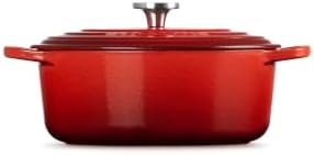 Le Creuset Enameled Cast Iron Oval Dutch Oven, 2.75 qt., Cerise/Crucible - Image 4