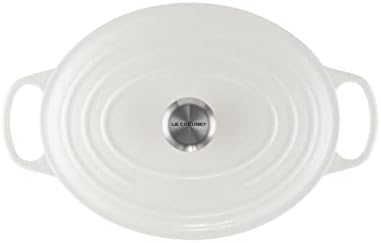 Le Creuset Enameled Cast Iron Oval Dutch Oven, 6.75 qt., White - Image 2