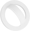 Magnetic Silicone Ring Grip Phone Holder, Rotating Finger Loop Ring Grip Holder, Soft and Portable, Strong Magnetic Attraction, Compatible with Magsafe Phone Case (White) by QxbBox