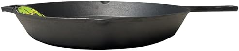 King Kooker 20-inch Oversized Seasoned Cast Iron Skillet Heavy Duty Pan Ideal for Gas Grill, Oven, Campfire Use - Image 2
