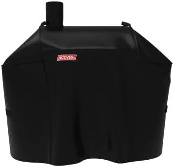 Offset Smoker Cover, Waterproof Grill Cover, 56.5 inch Black Fits Expert Grill by acoveritt