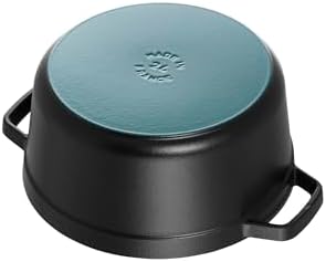 STAUB Cast Iron Roaster/Cocotte, Round, 22 cm, 2.6 L, Black - Image 5
