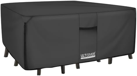 ULTCOVER Waterproof Patio Furniture Cover 88L x 62W in, Black by ULTCOVER