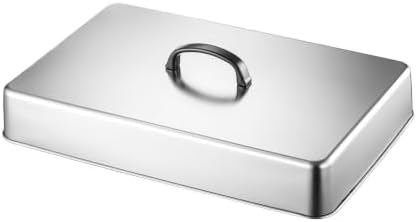 Rectangular Griddle Basting Cover,Stainless Steel,Heat-Resistant Handle by Unknown