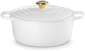 Le Creuset Enameled Cast Iron Round Dutch Oven, 7.25 qt., White by Unknown