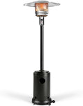 Ignovate 50,000 BTU Max Outdoor Propane Patio Heater with Wheels – Durable Powder-Coated Steel Gas Heater with Easy Ignition & Safety Shut-Off for Patio, Backyard, Garden, Restaurant by LGNOVATE