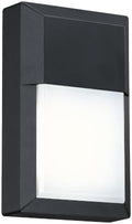 LIT-PaTH Outdoor Wall Light Fixture, Aluminum, LED 5000K, Black, 1 Pack by LIT-PaTH