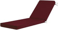 Basic Beyond Chaise Lounge Cushions Outdoor, 3-Layer Waterproof Outdoor Furniture Cushions with Removable Cover and 4 Ties, 72"x21"x3" Patio Lounge Chair Cushions for Outdoor Furniture, Burgundy by BasicBeyond