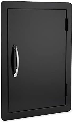 Stanbroil 17" x 23" Access Door for Outdoor Kitchen, Black Steel by Stanbroil