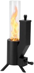 21" Tabletop Wood Pellet Heater with Glass Tube, Modern Gift, FP057 by ONLYFIREOUTDOORLIVING