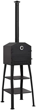 Outdoor Pizza Oven Charcoal Fired with 2 Fireclay Stones, Portable Outside Stainless Steel Pizza Grill, Professional Outdoor Pizza Oven Pizza Maker or Pizzas Bread Cakes or Pies (Style B) by GolinpeiloFurniture