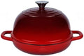 Dutch Oven for Bread Baking Bread Oven for Sourdough Bread Baking, Enameled Cast Iron Dutch Oven Pot with Lid 5 qt Cast Iron Bread Pan, Red by OLLAKOK