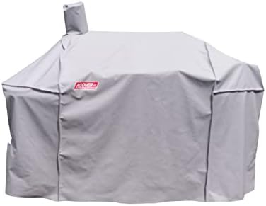 Smoker Grill Cover Sized for Char-Griller Charcoal Grill 2190 and 2197 Heavy Duty Waterproof Patio 600D Canvas Barbeque BBQ Grill Cover G21623 (Grey) by acoveritt