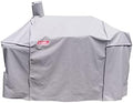Smoker Grill Cover Sized for Char-Griller Charcoal Grill 2190 and 2197 Heavy Duty Waterproof Patio 600D Canvas Barbeque BBQ Grill Cover G21623 (Grey) by acoveritt