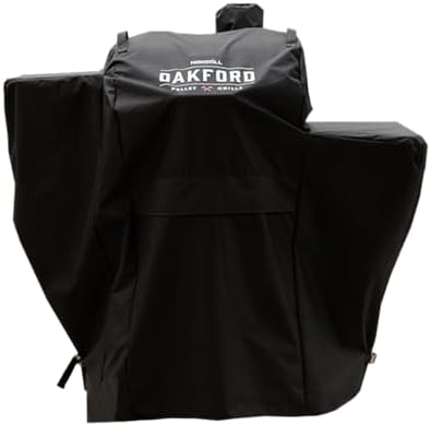 Oakford 580 Pellet Grill Cover, Designed for Oakford Wood Pellet Grill 910-05001 with Vented Mesh Panels, Quick Release Buckles, Heavy Duty Polyester, Water-Resistant Coating, 49"x21"x44" - 700-05001 by Nexgrill