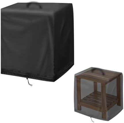 Outdoor Side Tables Cover End Tables Covers- 16"L x 13"W x 17"H by Aidetech