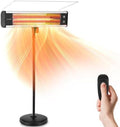 SereneLife Infrared Patio Heater 1500W Electric Heater Indoor/Outdoor Use, Portable Stand with Remote Control, IP65 Approved, 360° Tip-Over Safety Switch for Restaurant, Patio, Backyard, Garage, Decks by SereneLife