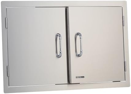Bull Outdoor Products 34000 38" Double Access Doors – 304 16 Gauge Stainless Steel, Double Walled Design, Rust and Stain Resistant, Outdoor Kitchen Cabinet Access for Propane Tanks, Heavy Duty by Unknown